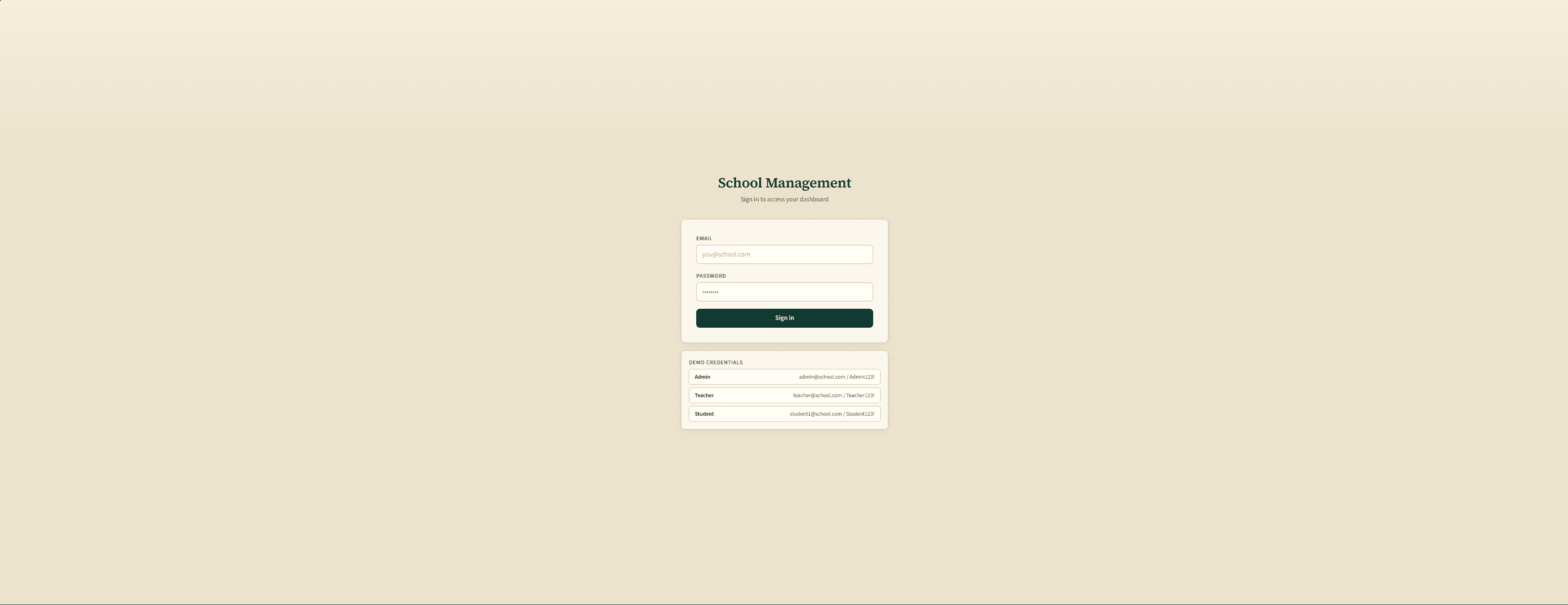 School Management System